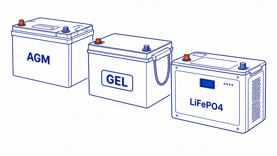 AGM, GEL и LiFePO4 — сравнение аккумуляторов
